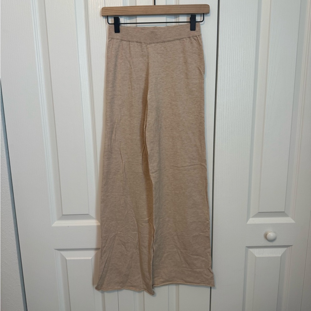 Cream Knit Pants